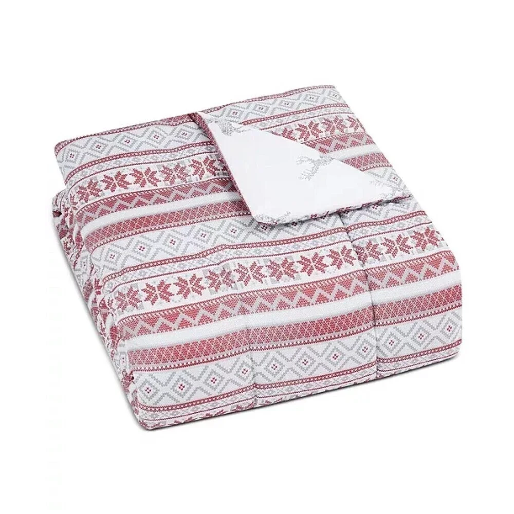PEM AMERICA Holiday Fair Isle 2-Pc. Reversible Full/Queen Comforter Set bedding